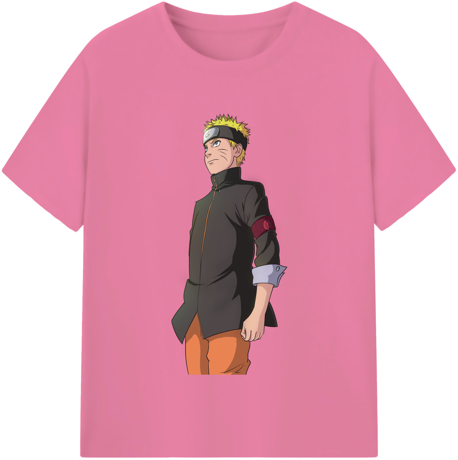 （画像用） NARUTO -ナルト- うずまき ナルト Uzumaki Naruto 綿100％半袖Tシャツ（フロントプリント）